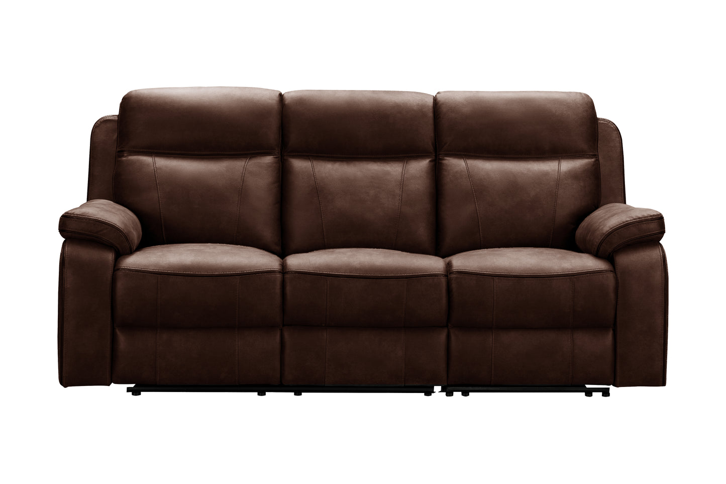 L2475 Duke Premium Leather-Gel Manual Reclining Living Room Sofa Set