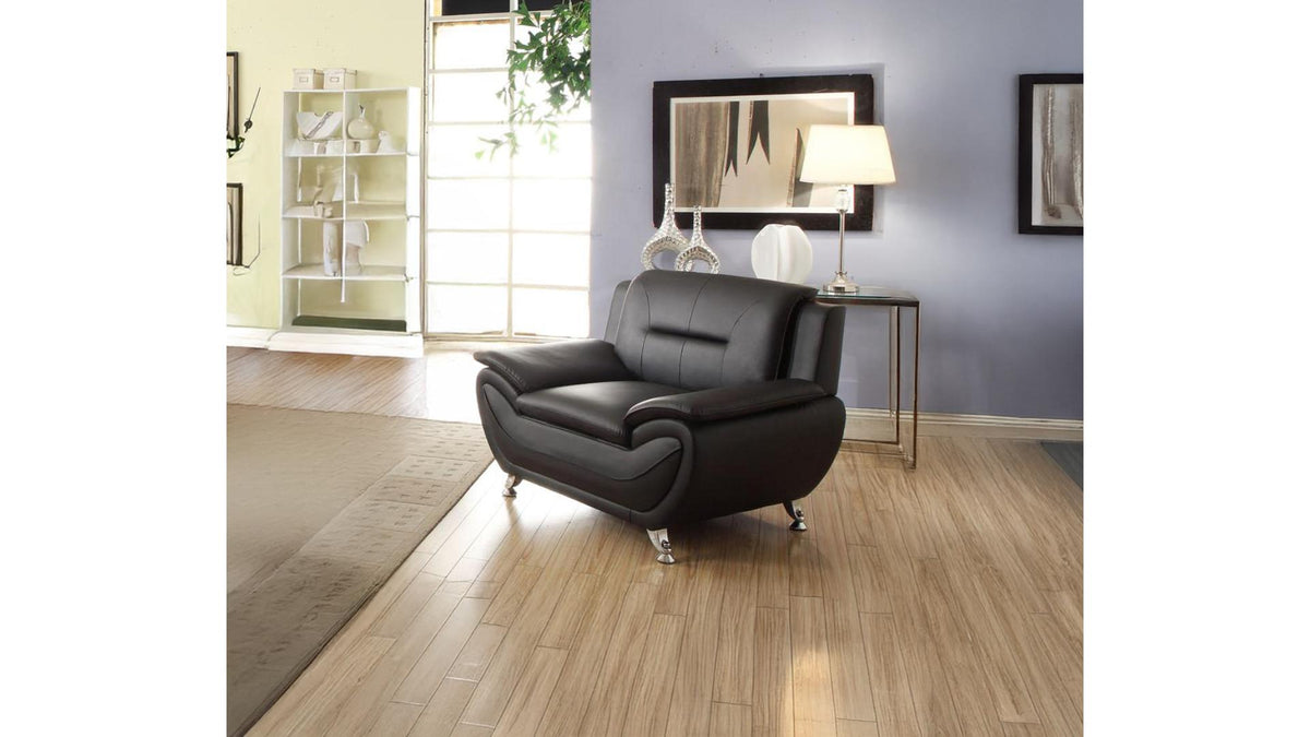 Sprucewood Faux Leather Sofa, Loveseat & Chair Set