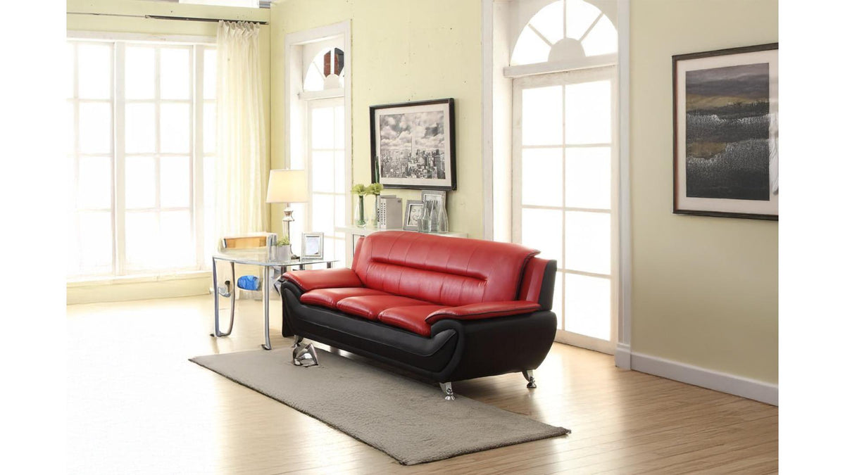 Sprucewood Faux Leather Sofa, Loveseat & Chair Set