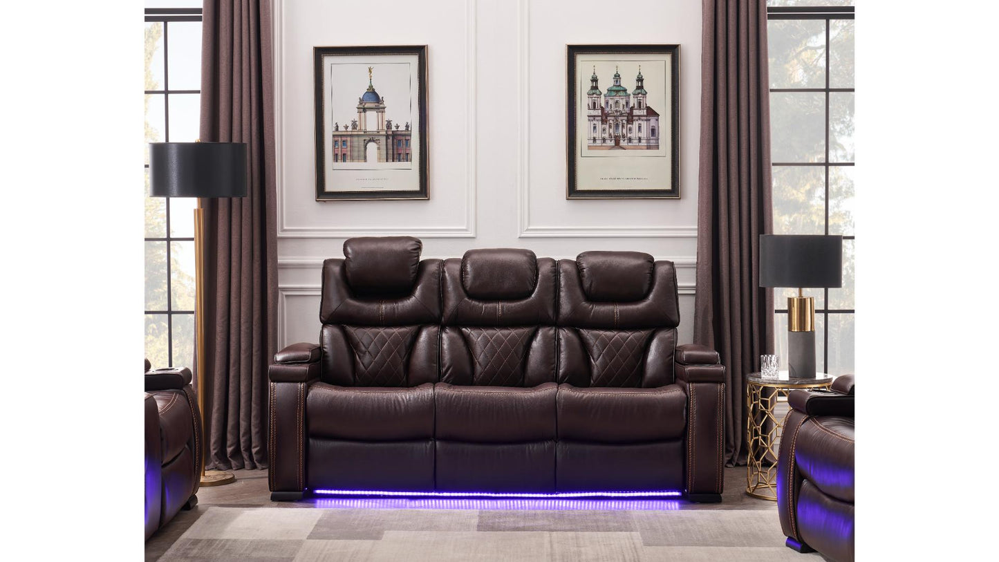 Lexus L1665 Power Reclining Living Room Set with LED USB