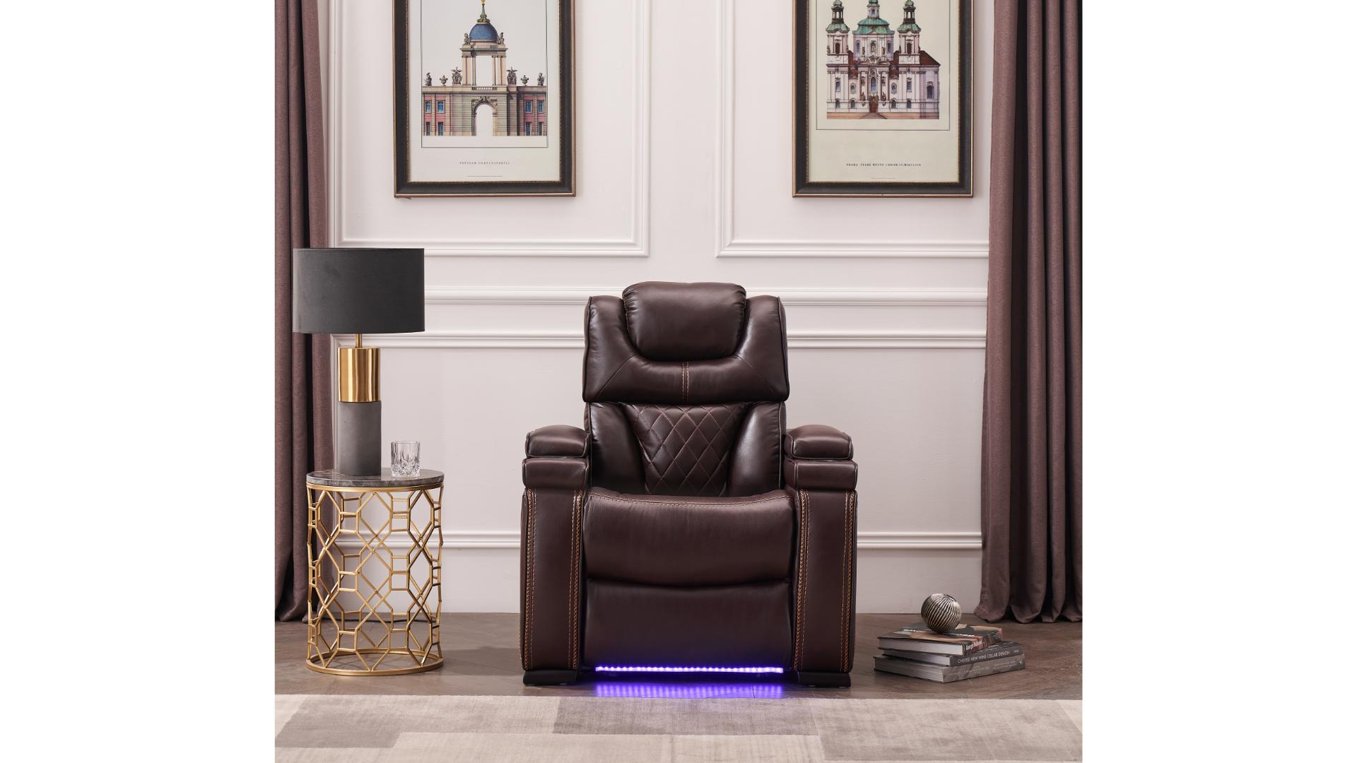 Lexus L1665 Power Reclining Living Room Set with LED USB