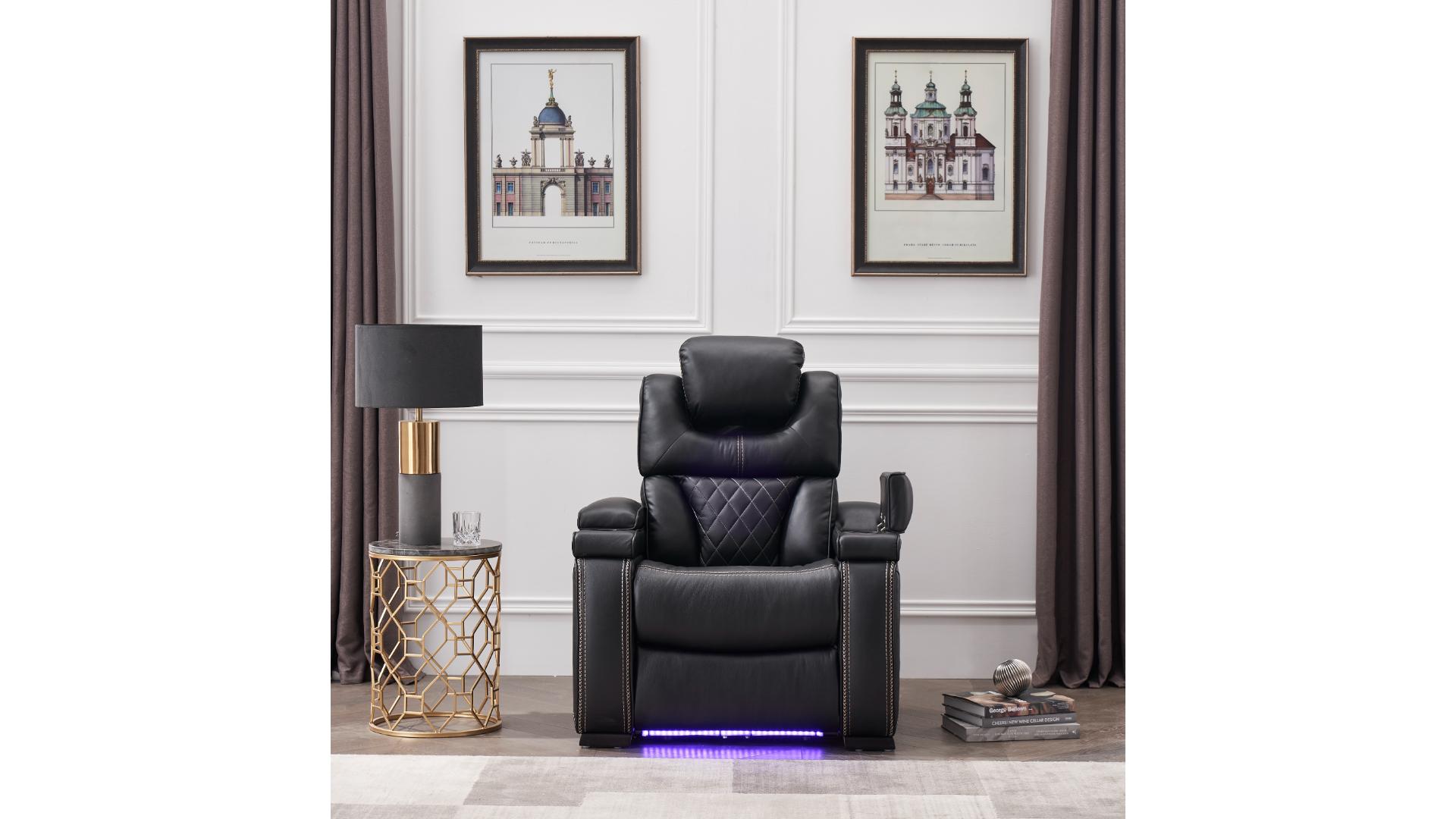 Lexus L1665 Power Reclining Living Room Set with LED USB