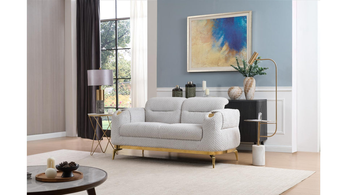 Zoella Fabric Sofa, Loveseat & Chair Set