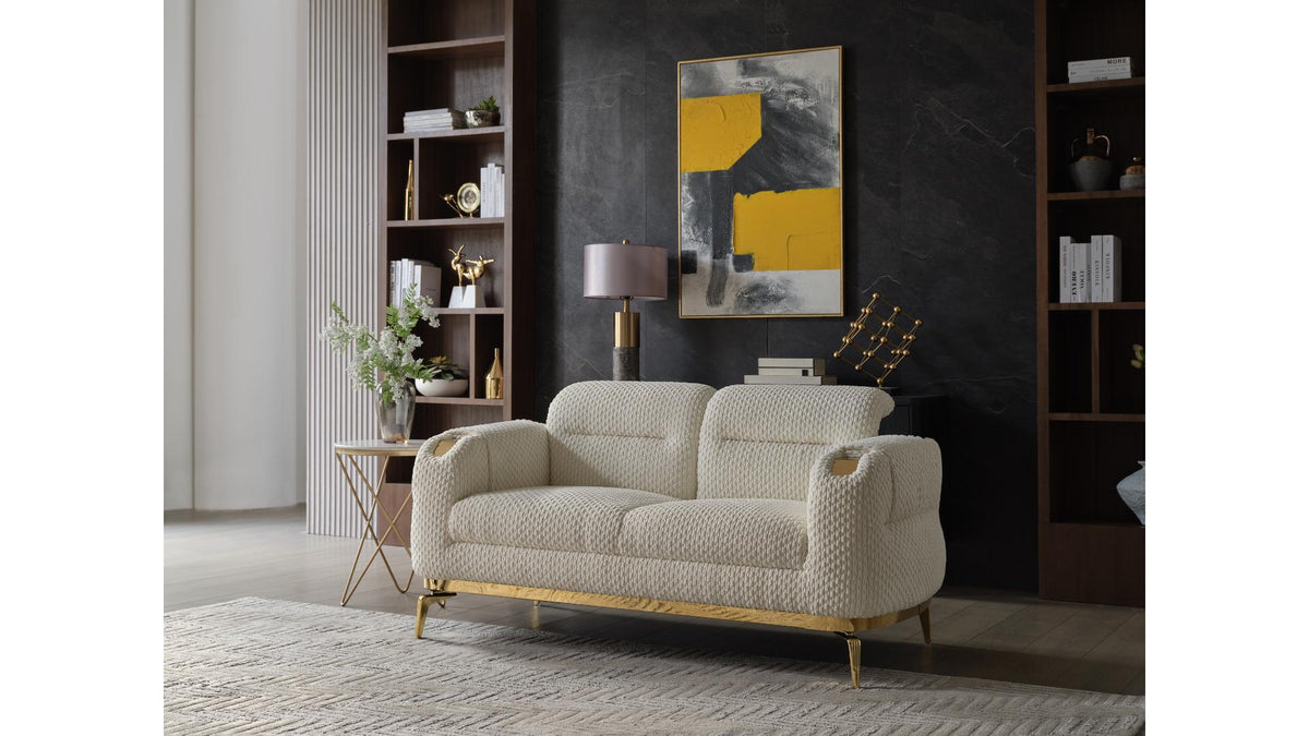 Zoella Fabric Sofa, Loveseat & Chair Set