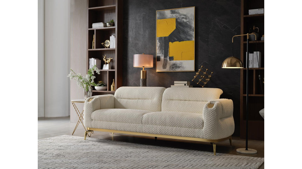 Zoella Fabric Sofa, Loveseat & Chair Set