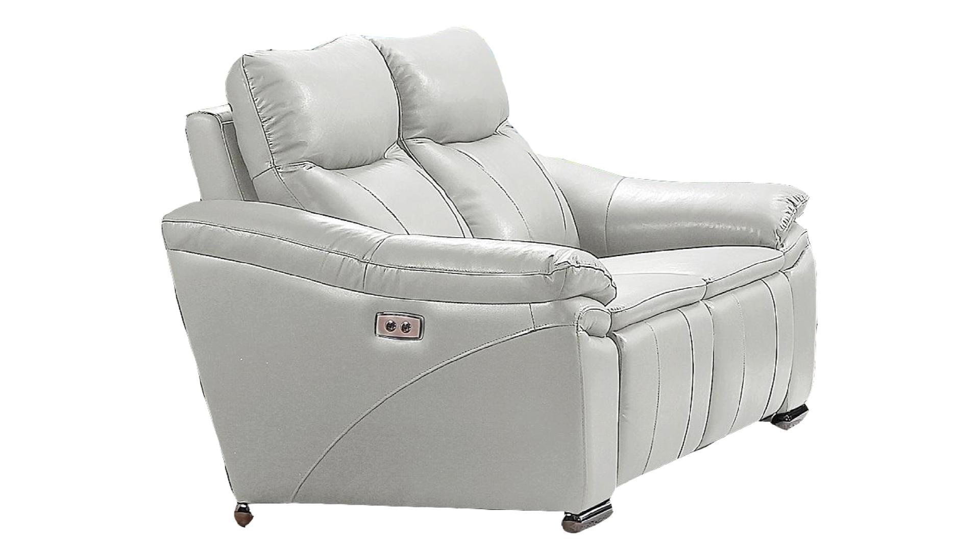 Verona Modern Power Reclining Genuine Leather 3-Piece Living Room Set