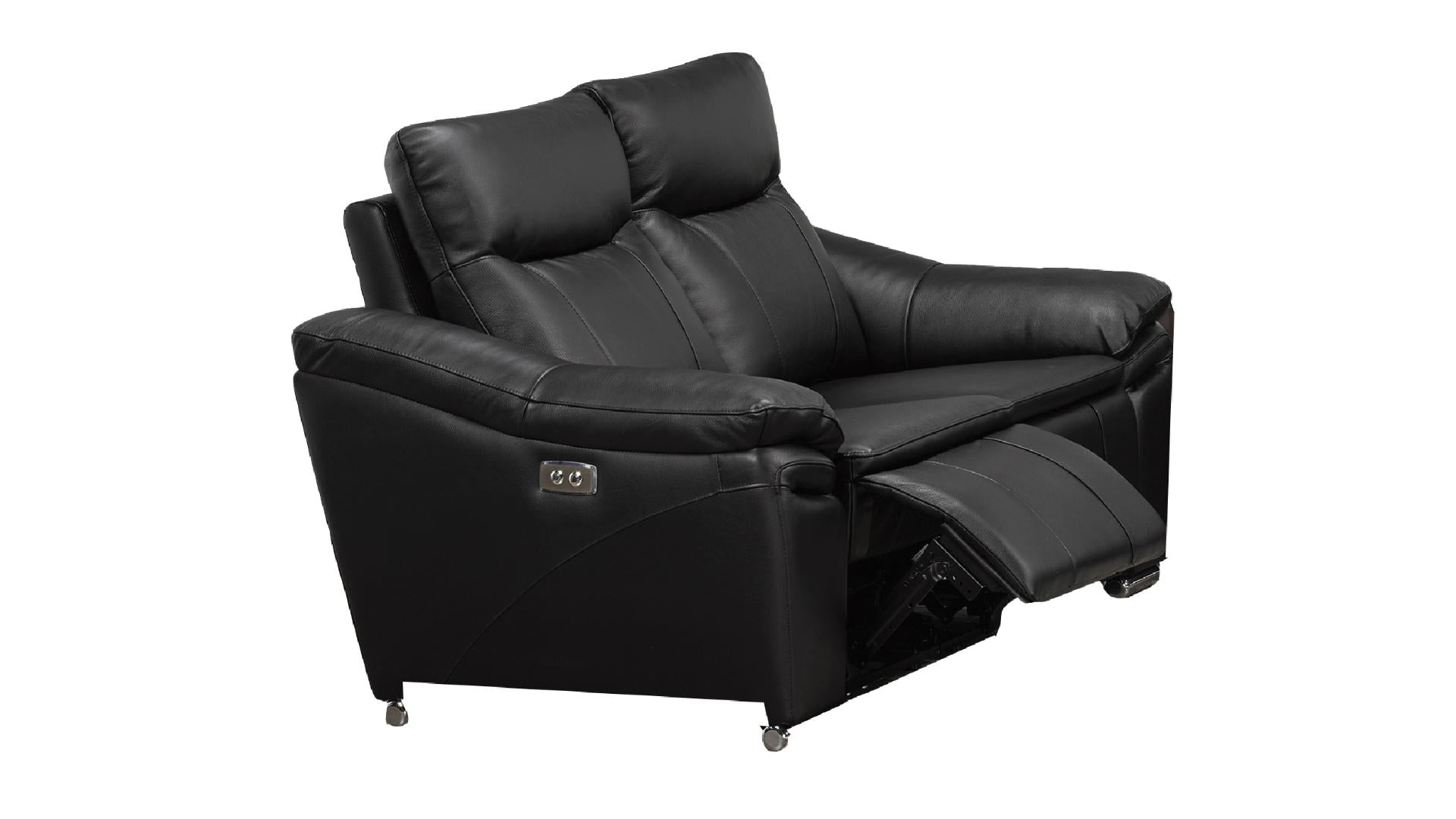 Verona Modern Power Reclining Genuine Leather 3-Piece Living Room Set