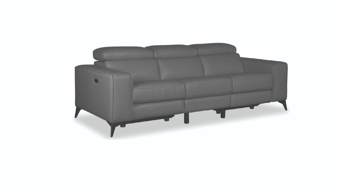 Amiyara Faux Leather Power Reclining Sofa, Loveseat & Chair Set