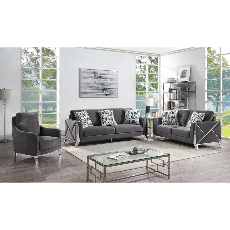Dianora Fabric Sofa, Loveseat & Chair Set