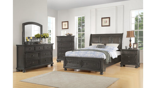 B851 Baltimore Traditional Sleigh Bedroom Furniture Collection with Storage