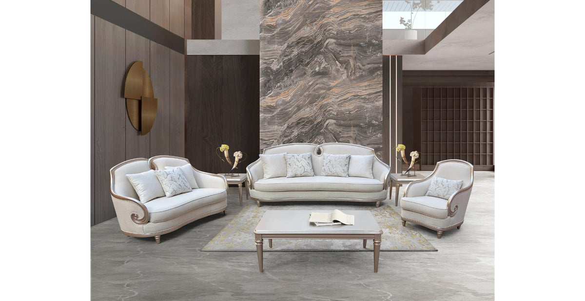 Carolena Fabric Sofa, Loveseat & Chair Set