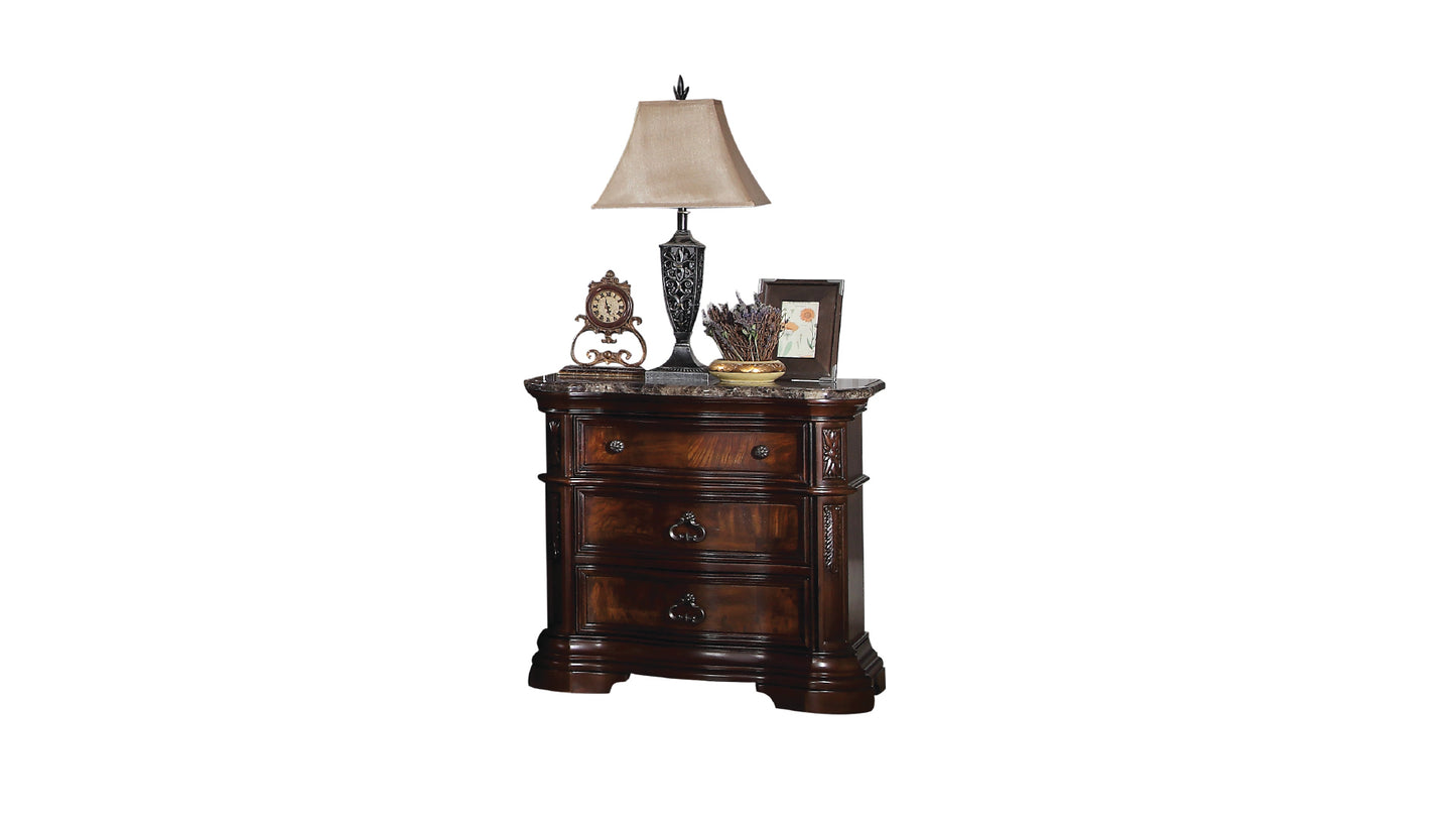 B1101-Bombay Traditional Solid Wood Bedroom Furniture Collection with Cherry Finish