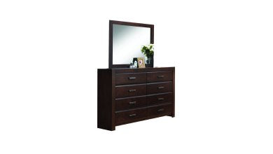 B181-ATHEN Solid Wood Dark Cherry Bedroom Collection: King & Queen Sizes
