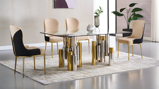 Norella Glass Top 7-Piece Dining Set