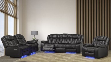 Matrix Rogue L3765 Power Reclining Furniture Set With LED Lights