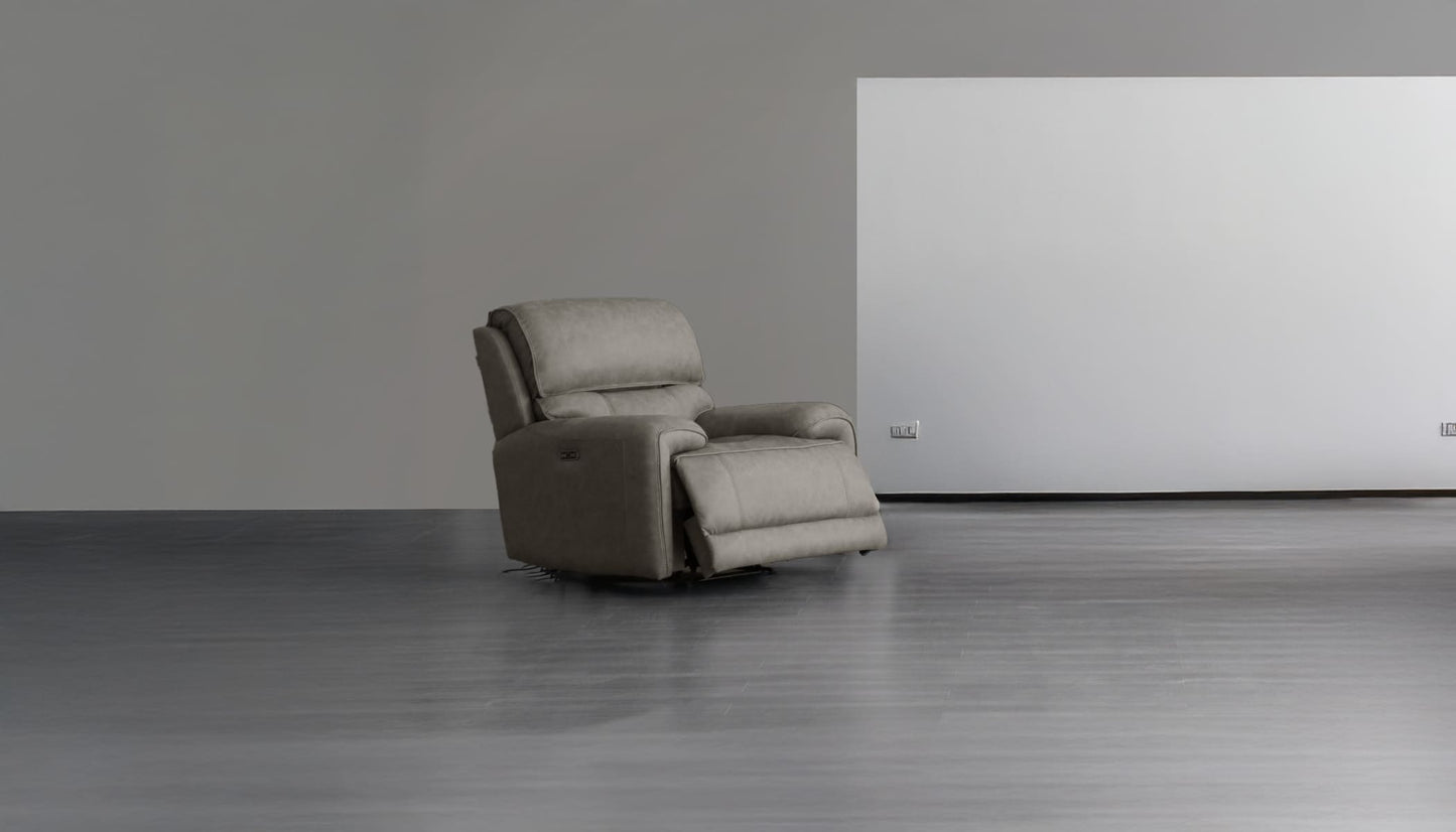 L2575-Polar Modern Leather-Match 3-Piece Reclining Living Room Furniture Set