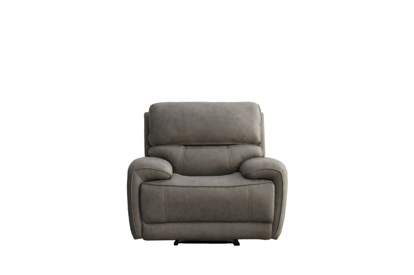 Polar Grey Recliner Chair in Soft Light Grey Leather Match