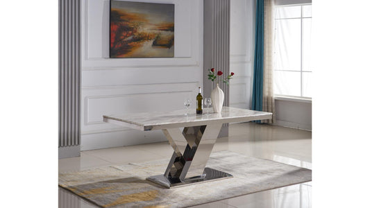 Remington Marble-Look 89" Dining Table