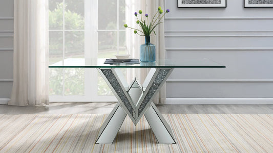 Jewelle Glass Top Dining Table