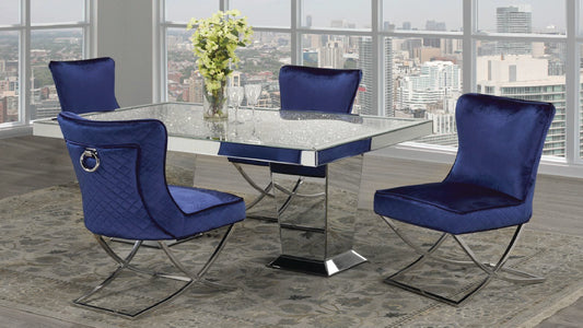 Crystalline Glass Top Dining Table