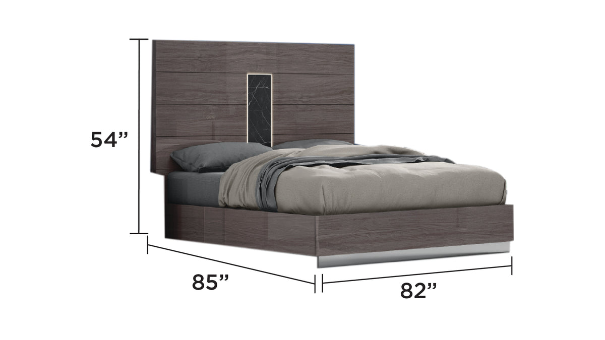 Ellison Modern Bed & Nightstand Set