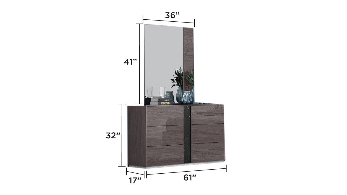 Ellison Modern Bed & Nightstand Set