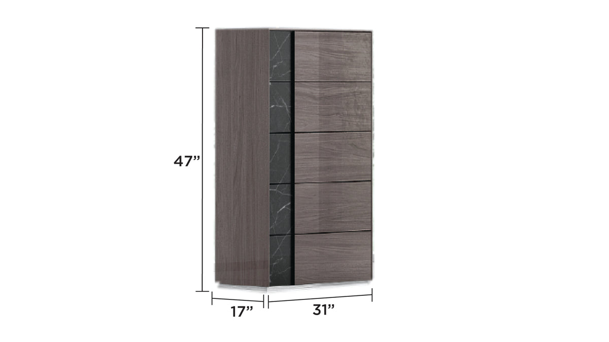 Ellison Modern Bed & Nightstand Set