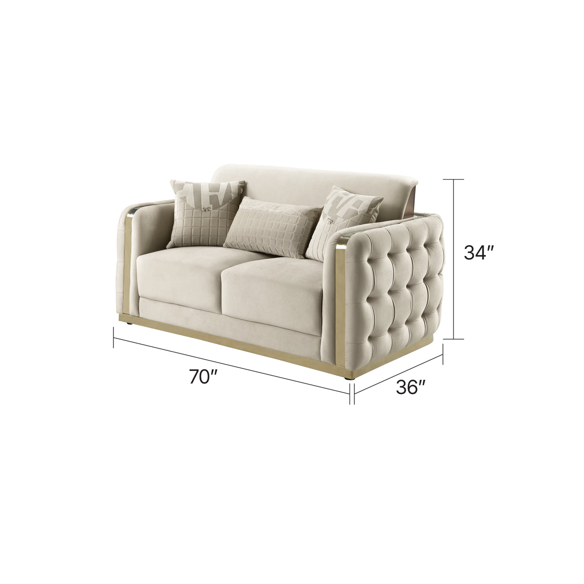 Fremora Fabric Sofa, Loveseat & Chair Set