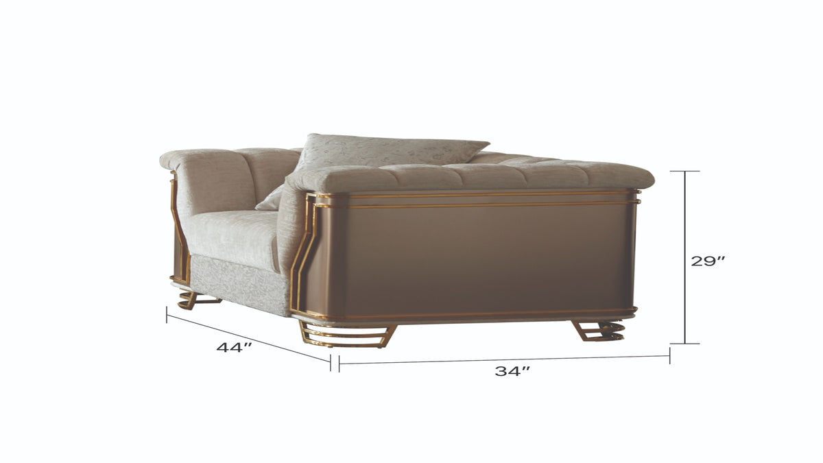 Chatelle Velvet Sofa, Loveseat & Chair Set