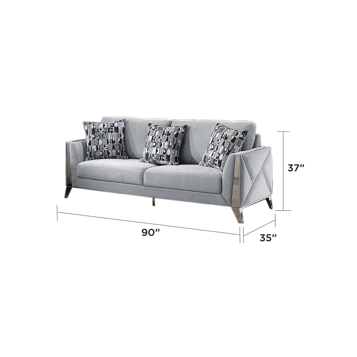 Dianora Fabric Sofa, Loveseat & Chair Set