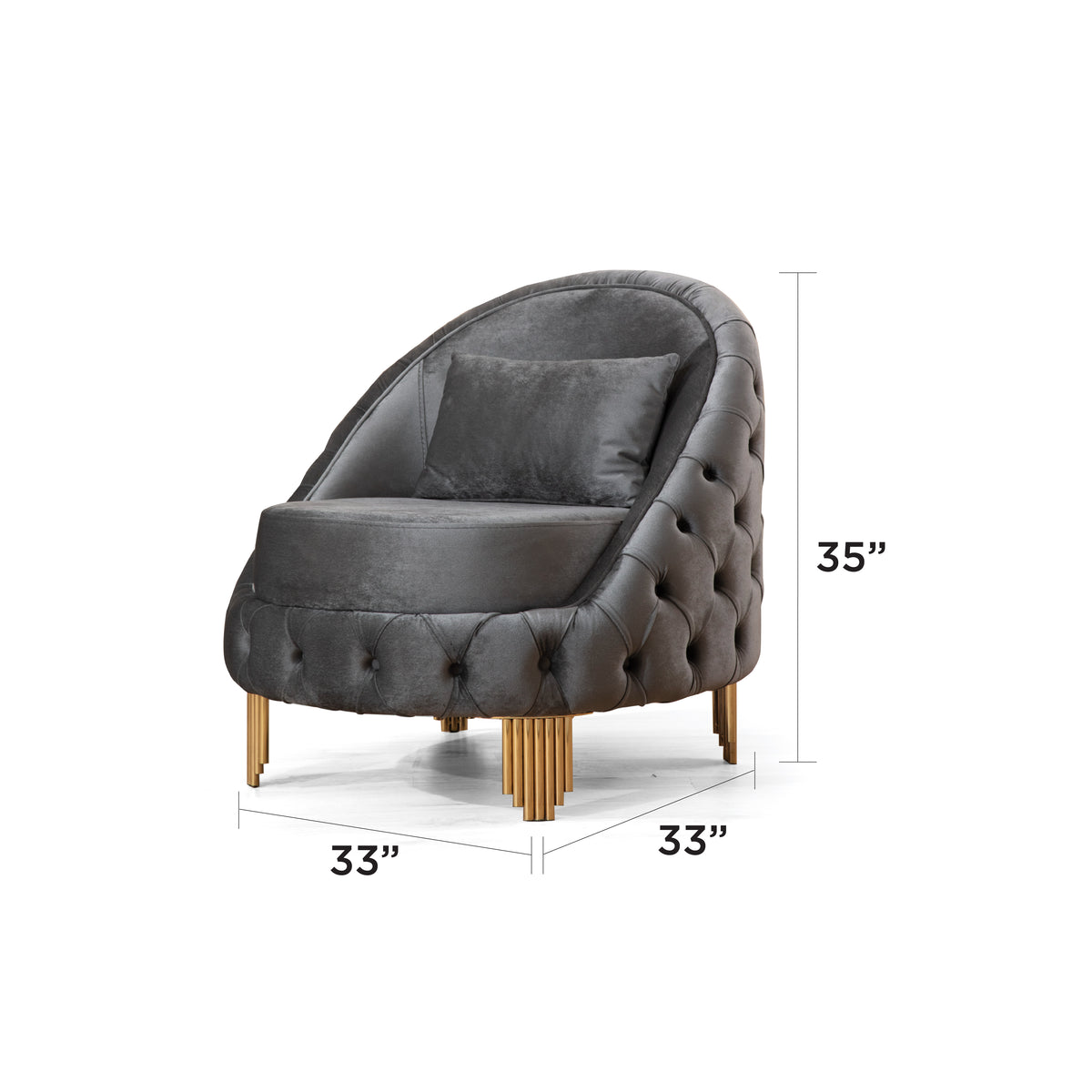 Vanora Velvet Sofa, Loveseat & Chair Set