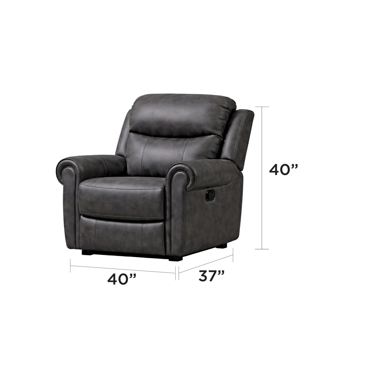 Suprema Faux Leather Reclining Sofa, Loveseat & Chair Set