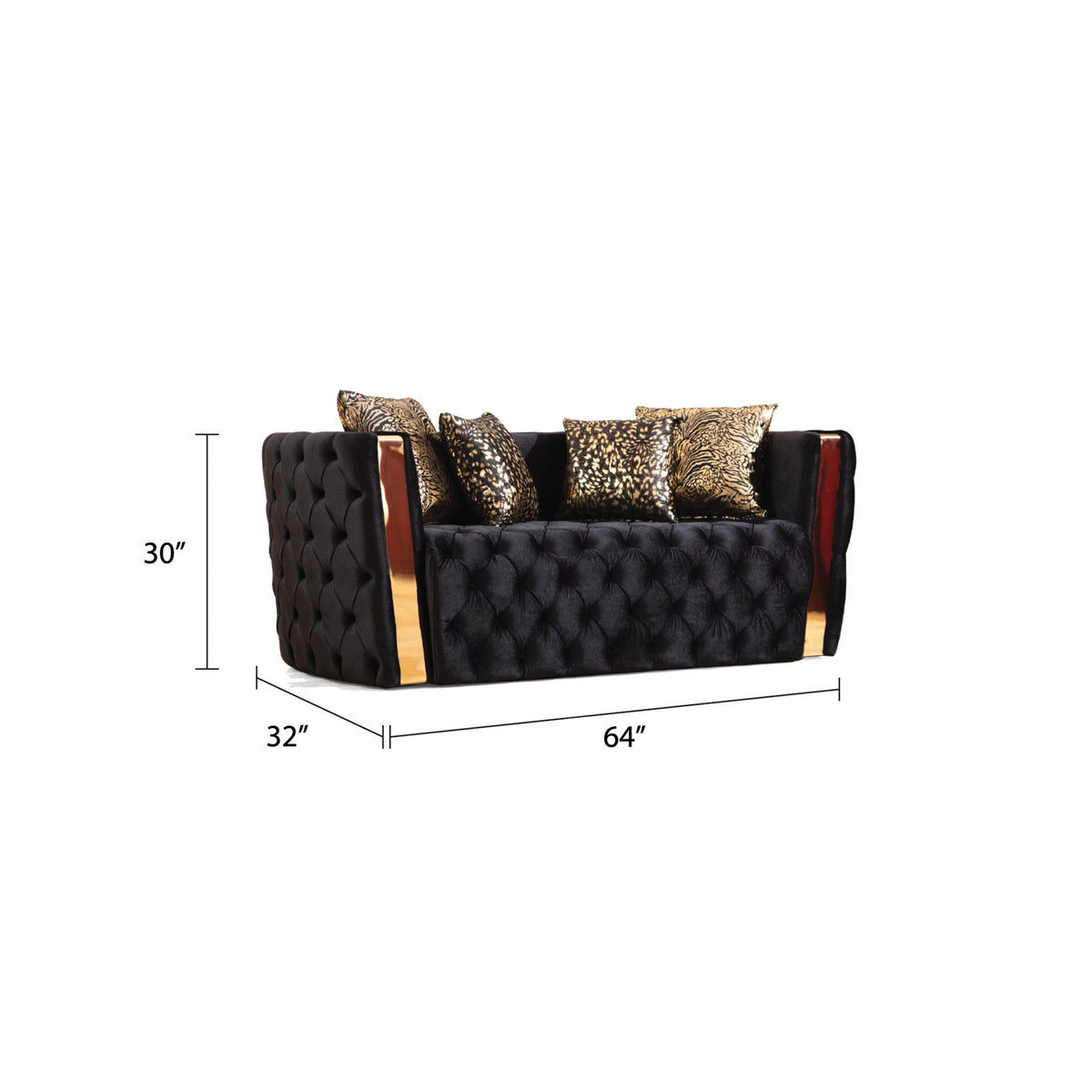 Naomira Velvet Sofa, Loveseat & Chair Set