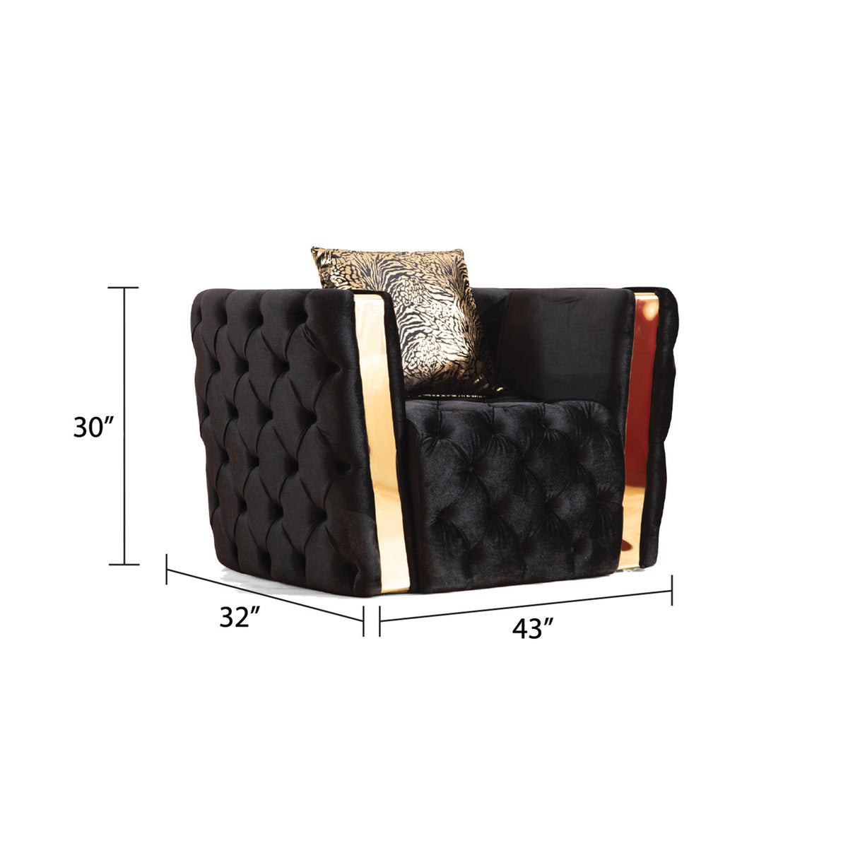 Naomira Velvet Sofa, Loveseat & Chair Set