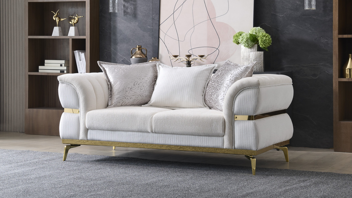 Junova Fabric Sofa, Loveseat & Chair Set