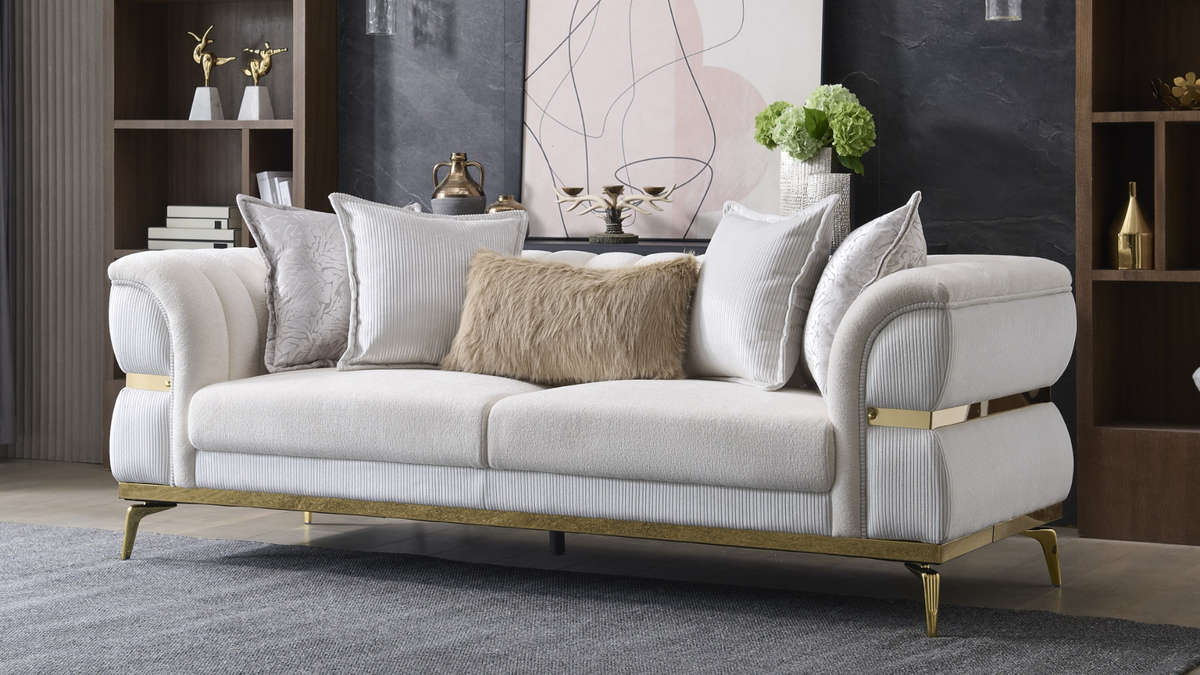 Junova Fabric Sofa, Loveseat & Chair Set
