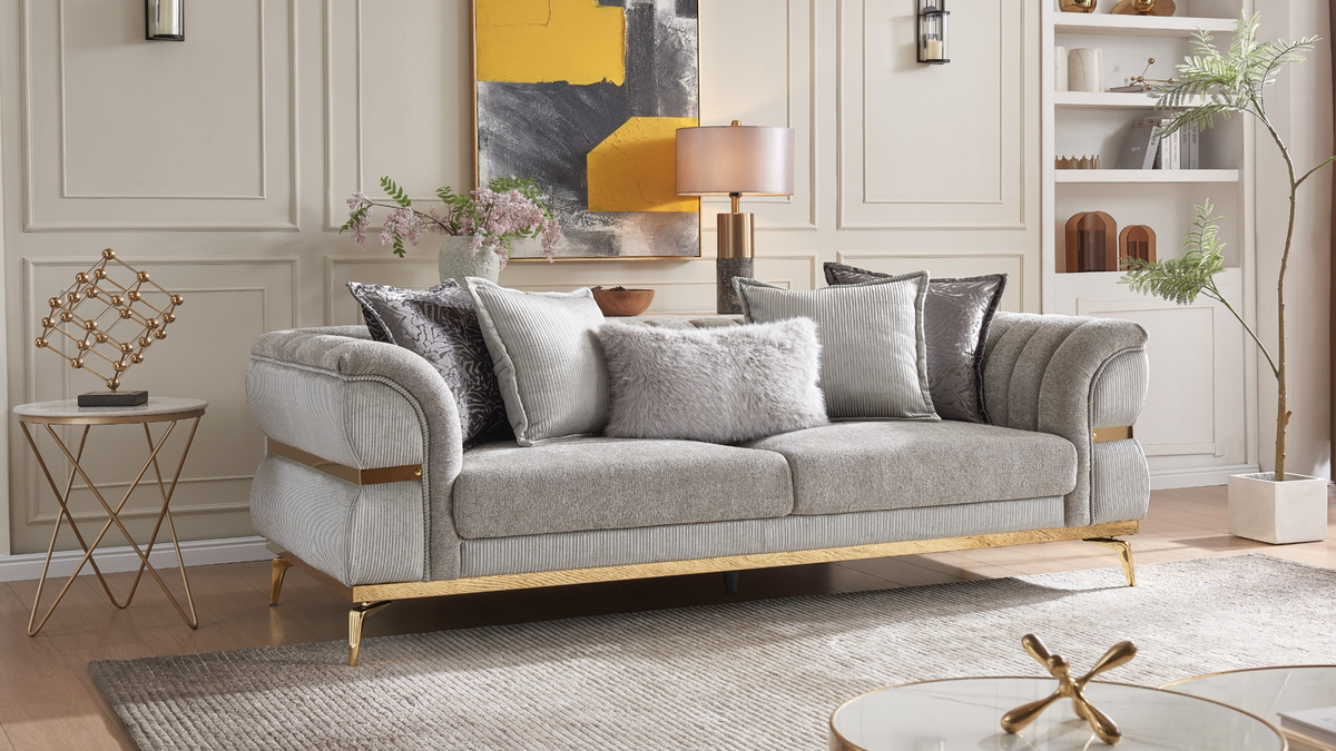 Junova Fabric Sofa, Loveseat & Chair Set