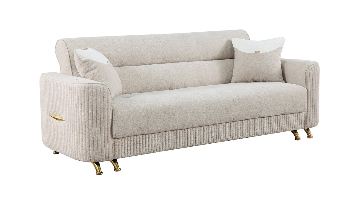Blairmont Velvet Sofa, Loveseat & Chair Set