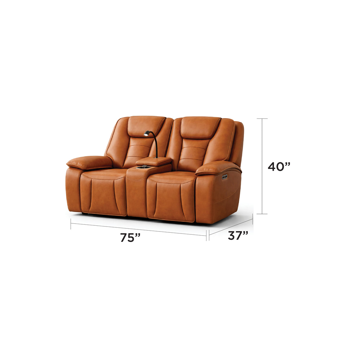 Hennaway Faux Leather Power Reclining Sofa, Loveseat & Chair Set