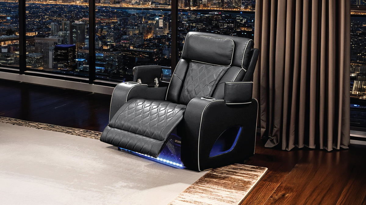 Fortessa Faux Leather Power Reclining Sofa, Loveseat & Chair Set