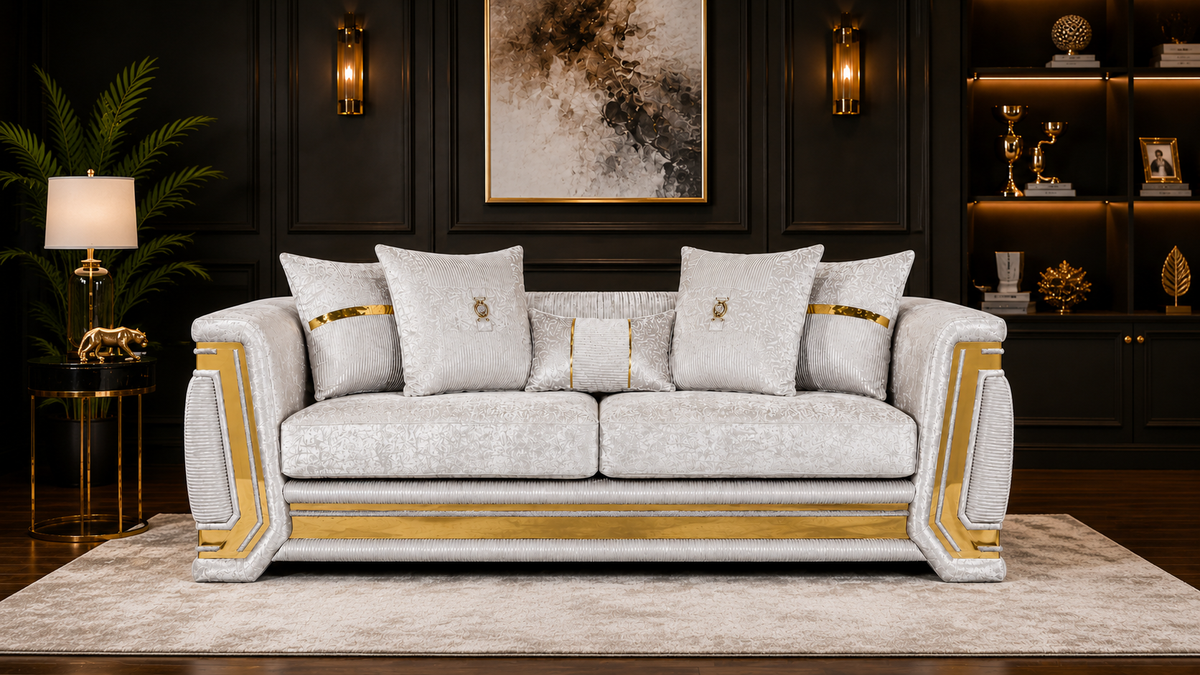 Otison Fabric Sofa, Loveseat & Chair Set