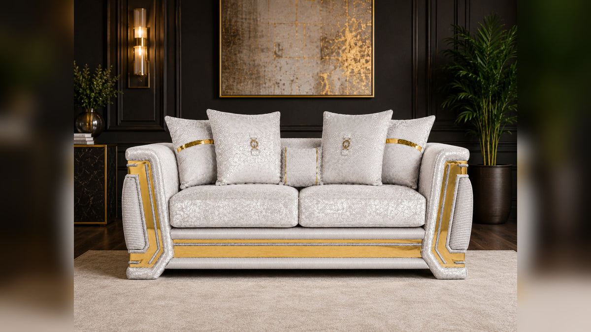 Otison Fabric Sofa, Loveseat & Chair Set