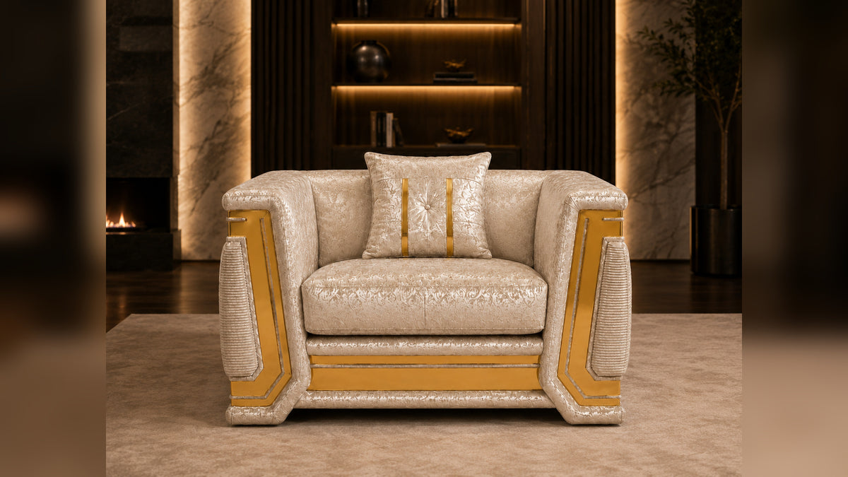 Otison Fabric Sofa, Loveseat & Chair Set