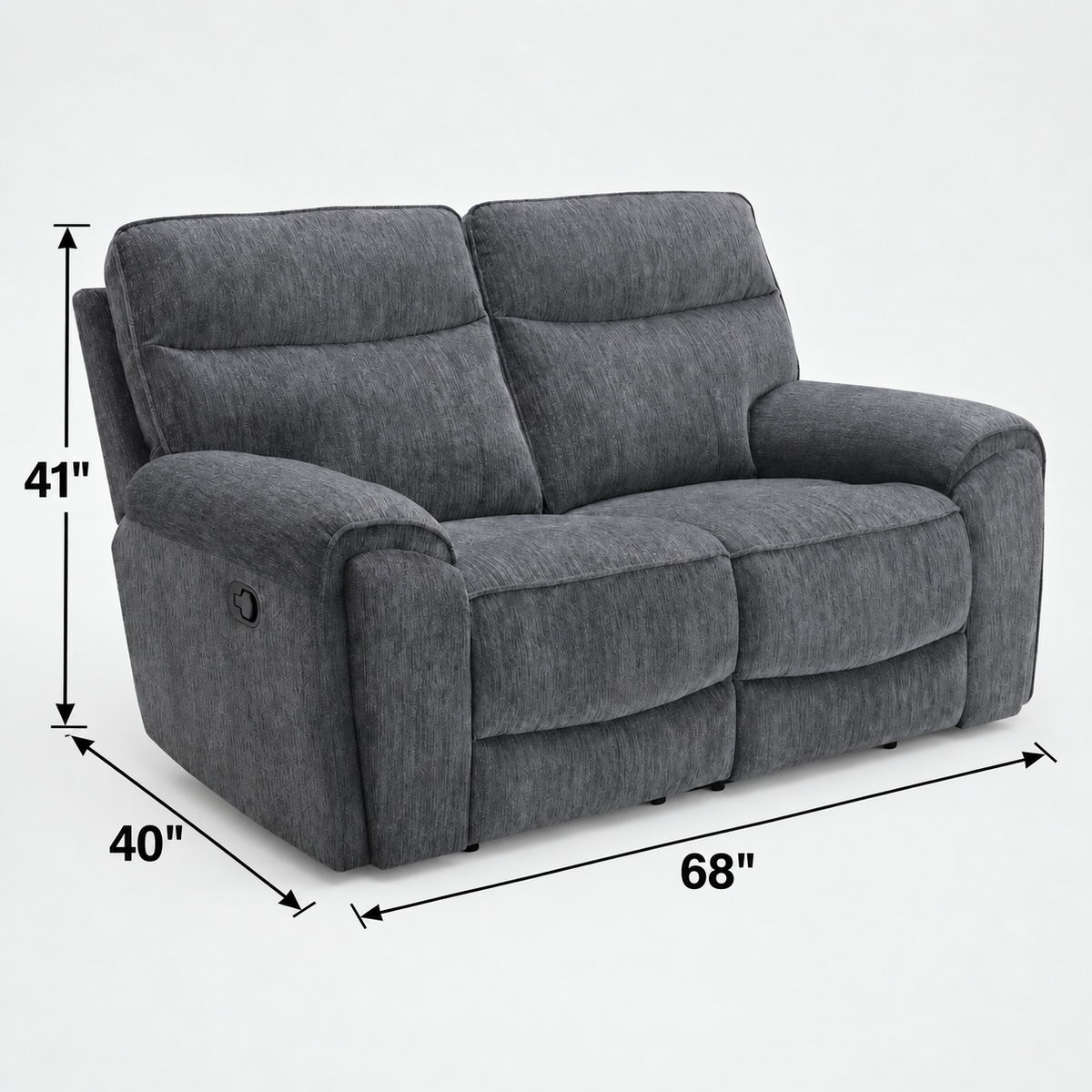 Sheana Fabric Reclining Sofa, Loveseat & Chair Set