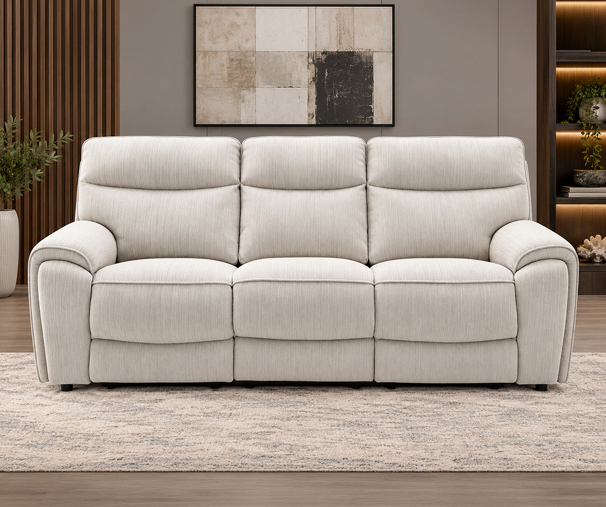 Sheana Fabric Reclining Sofa, Loveseat & Chair Set