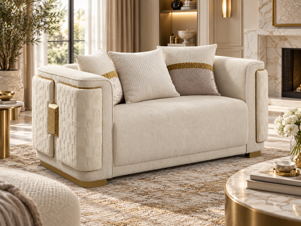 Tatiana Fabric Sofa, Loveseat & Chair Set