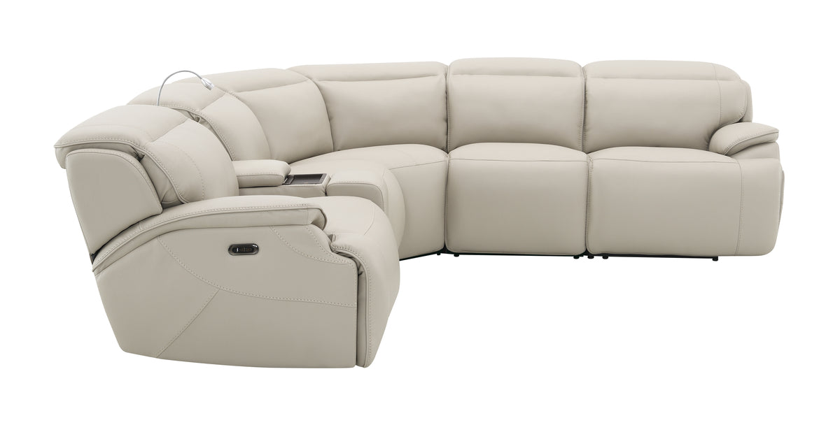 Escala Faux Leather Power Reclining Sectional Sofa