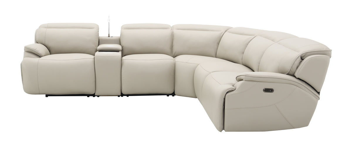 Escala Faux Leather Power Reclining Sectional Sofa