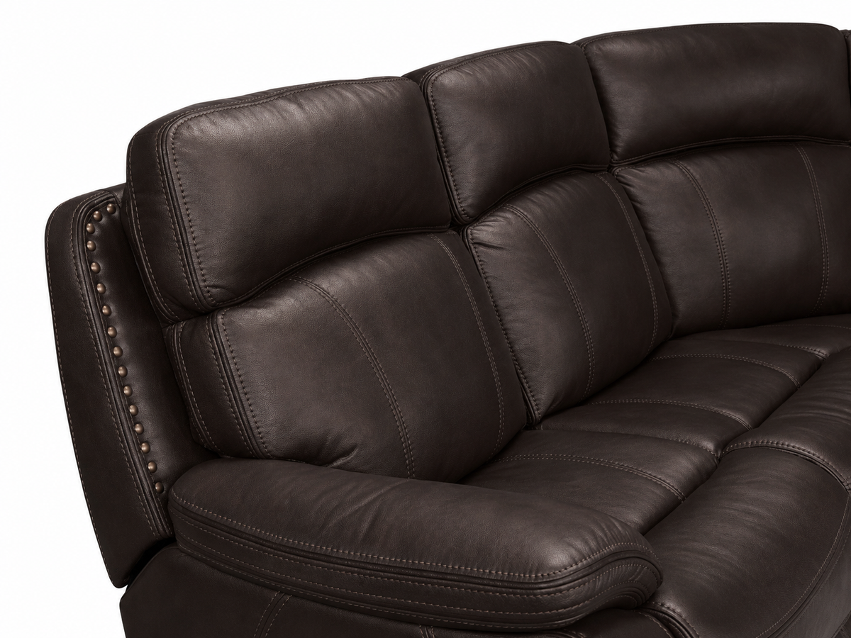 Boomfield Faux Leather Reclining Sectional Sofa