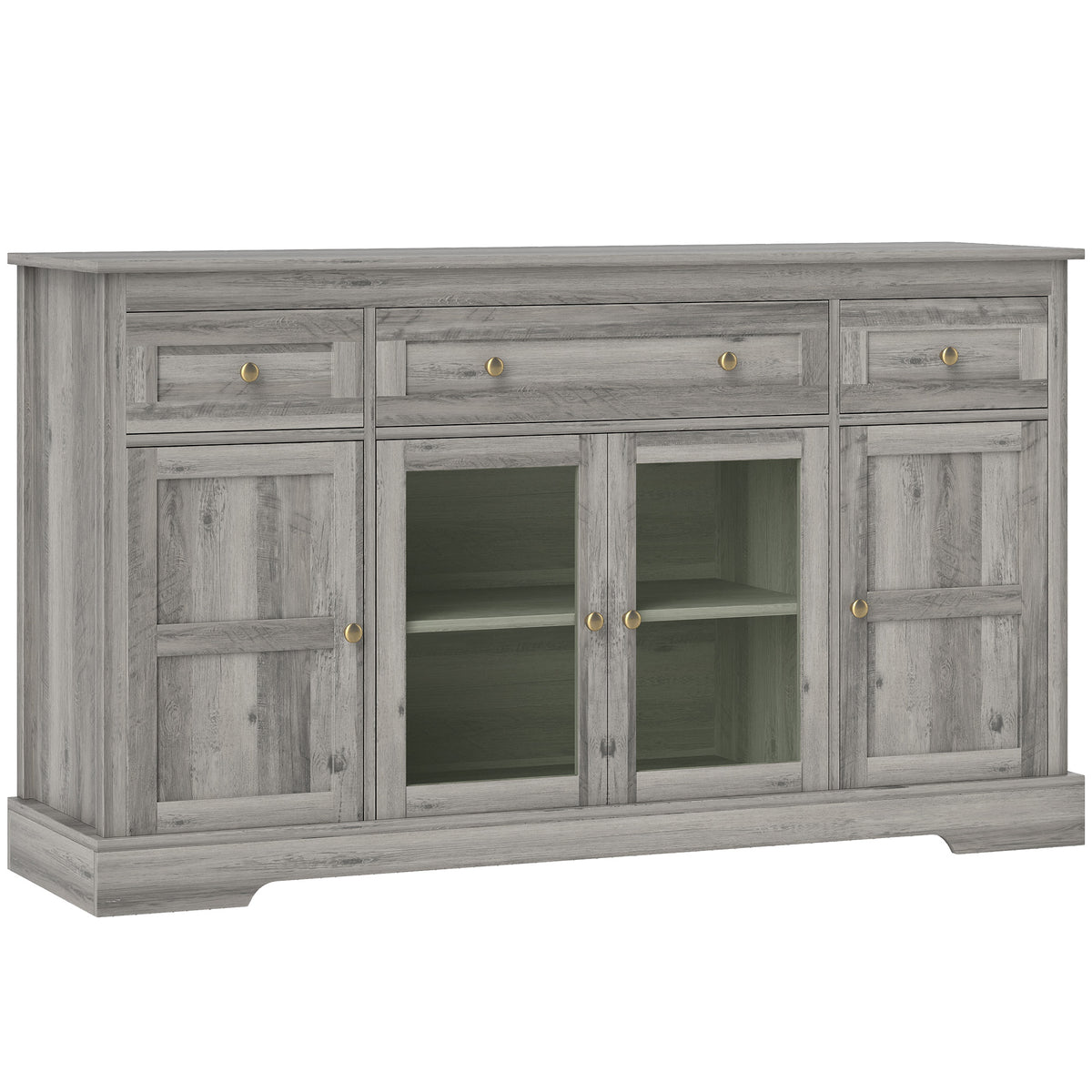 Sideboard Buffet Cabinet with Storage – 55"W x 32"H